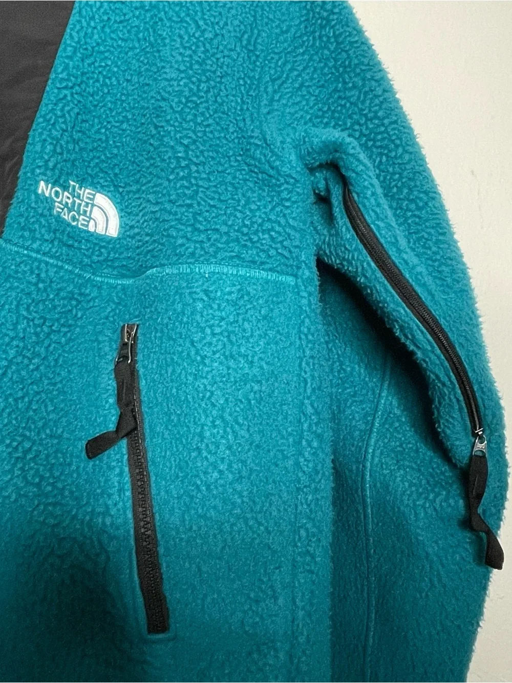The North Face Retro 94 High Pile Denali Sherpa Fleece Jacket Harbor Blue Teal S